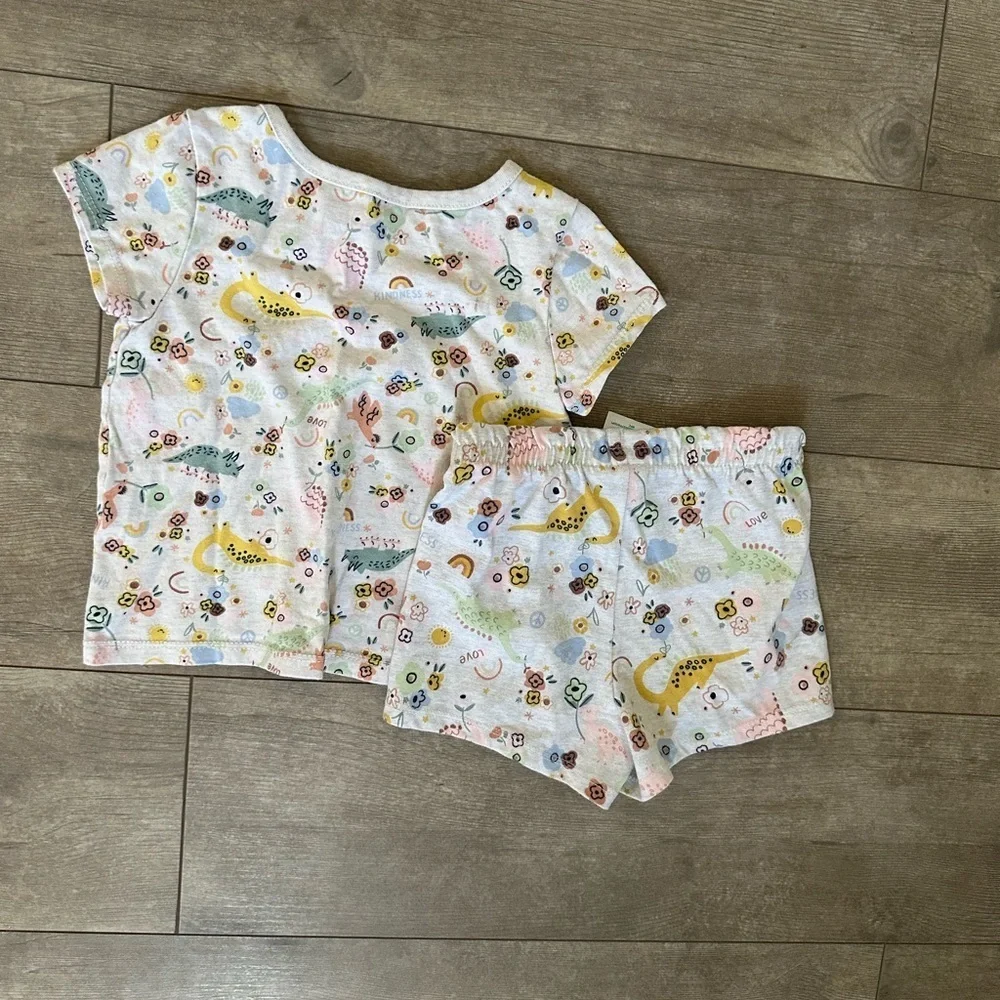 Garnimals Pajamas Set Baby Girl Dinosaurs size 18 Montus Adorable Retro